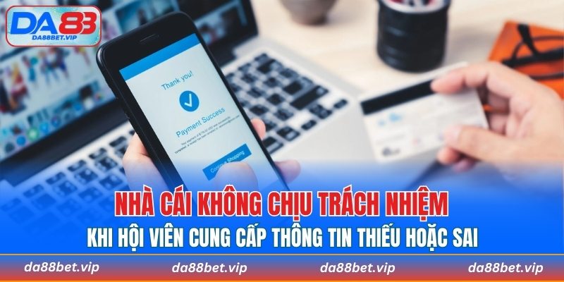 Các dữ liệu quan trọng cần trùng khớp với thực tế