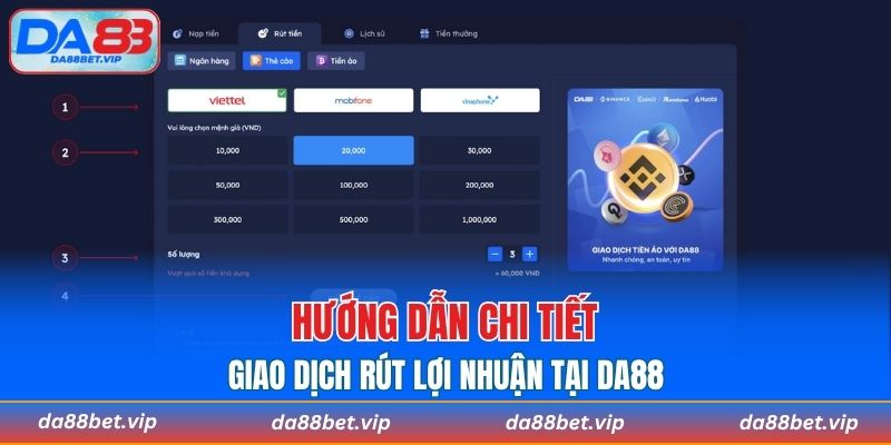 Hướng dẫn chuyển lợi nhuận về ngân hàng siêu tiện
