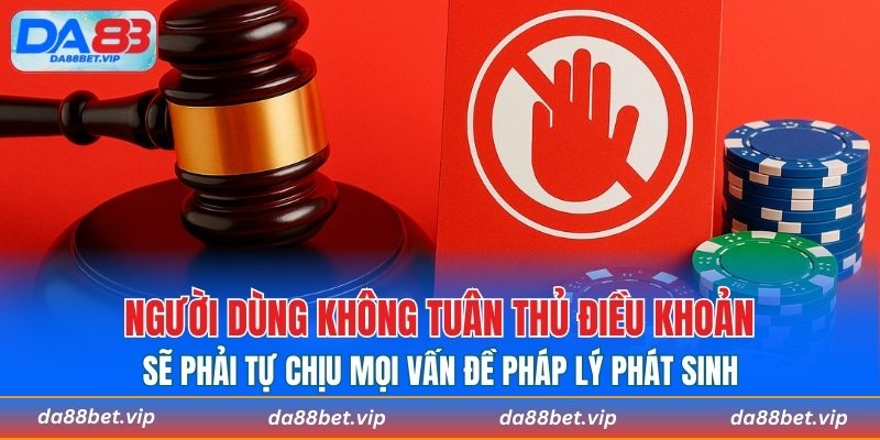Người dùng phải tuân thủ điều khoản miễn trừ trách nhiệm