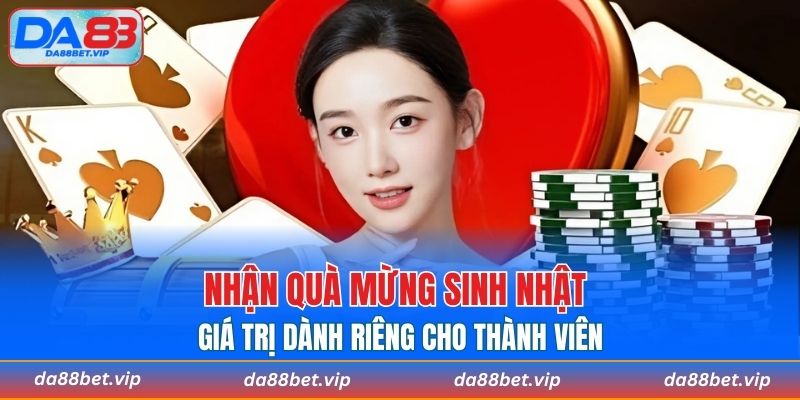 Nhận quà mừng sinh nhật giá trị dành riêng cho thành viên