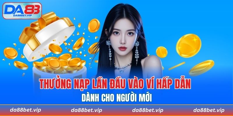 Thưởng nạp lần đầu vào ví hấp dẫn dành cho người mới